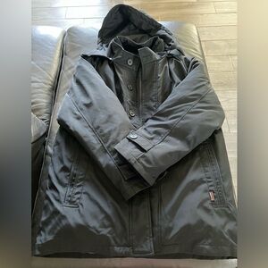 Men's Black Hooded Jacket Size L